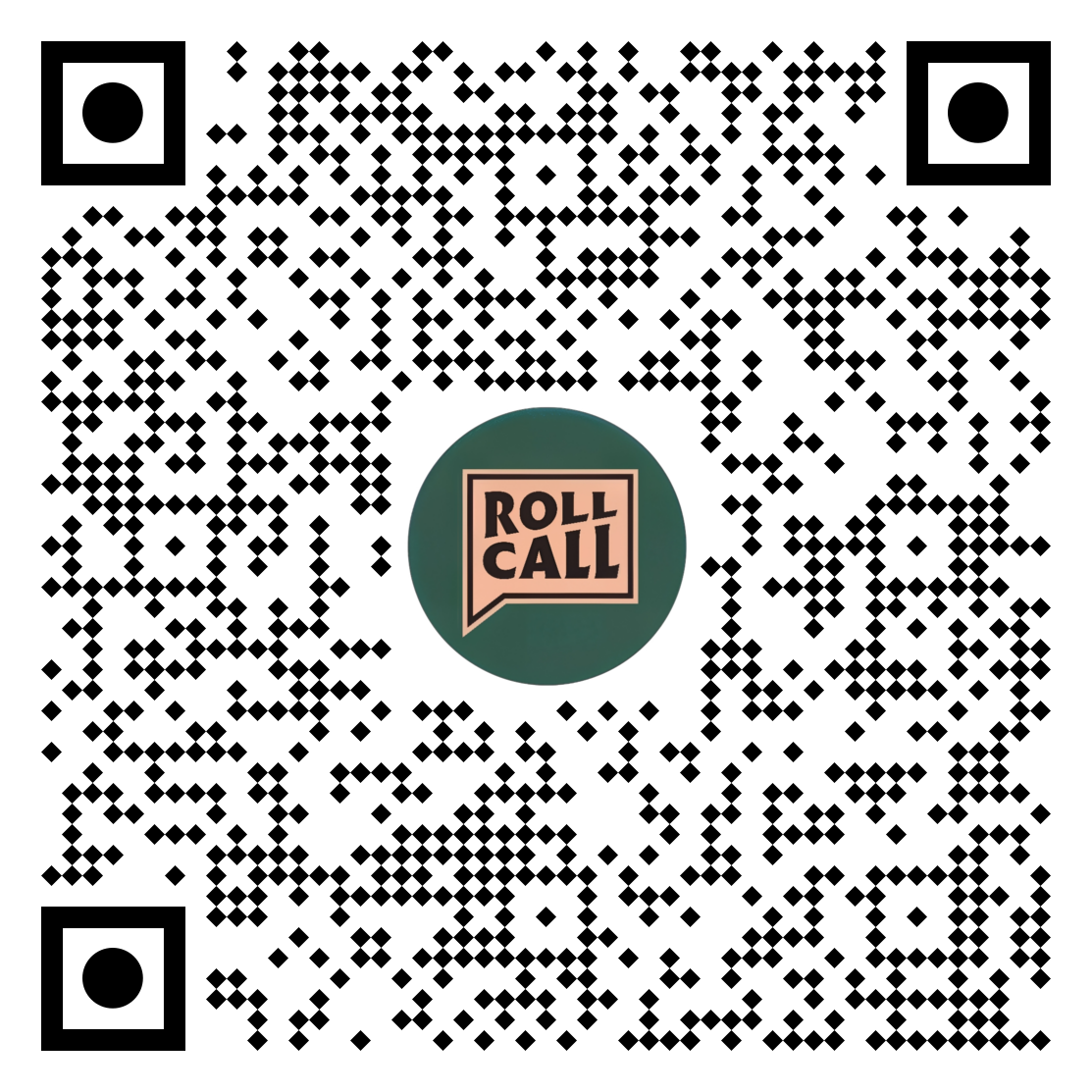QR Code to download RollCall app
