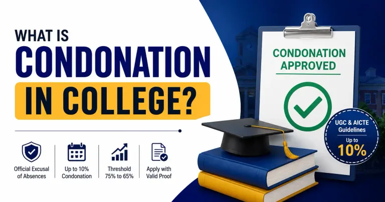 What is Condonation in College? Meaning, Rules & How to Apply (India 2026)